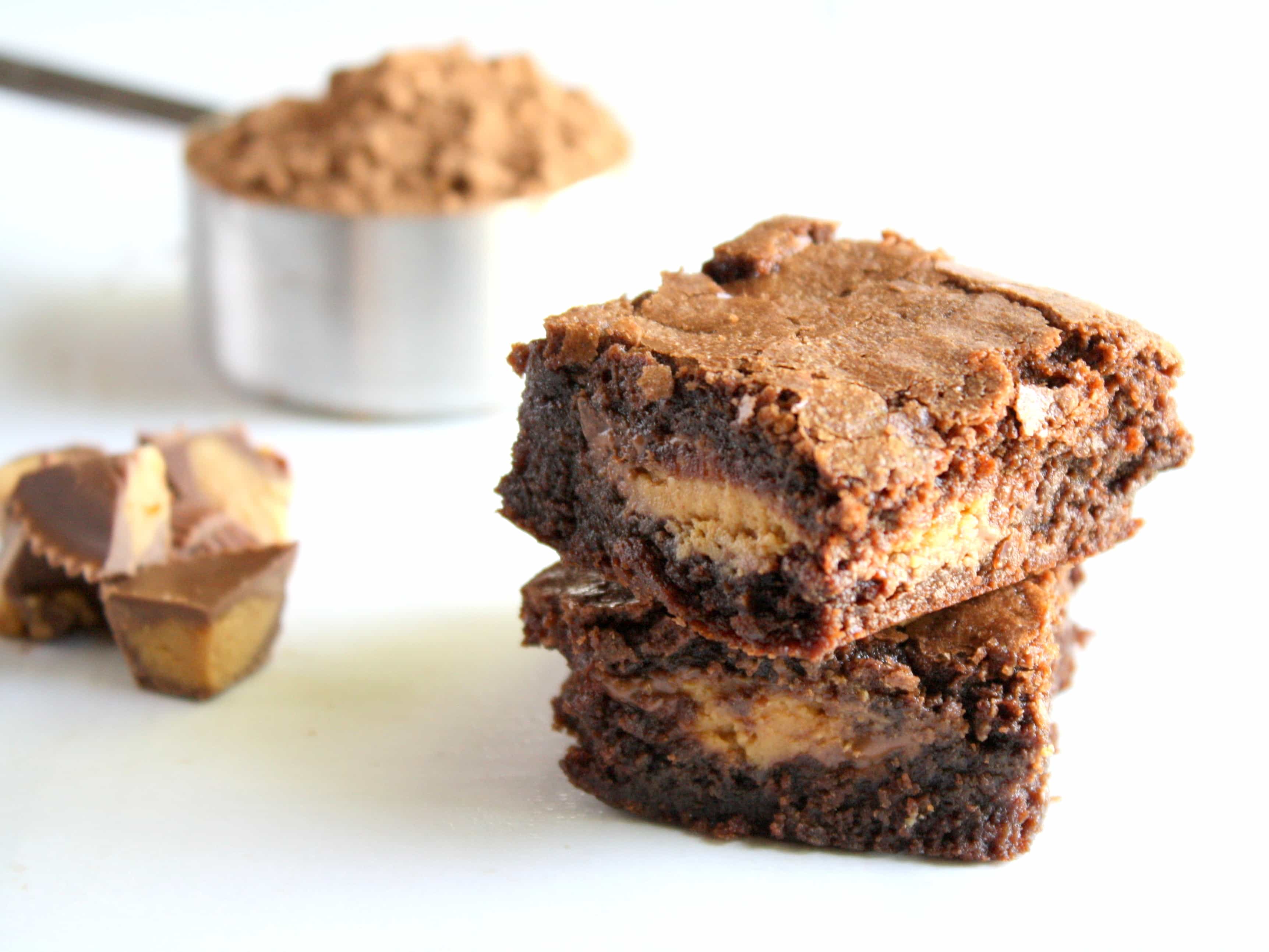 Fudgy Peanut Butter Cup Brownies