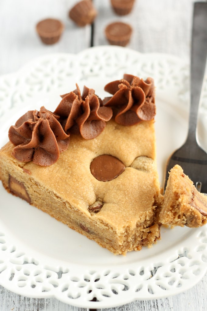 Peanut Butter Cup Cookie Cake Live Well Bake Often