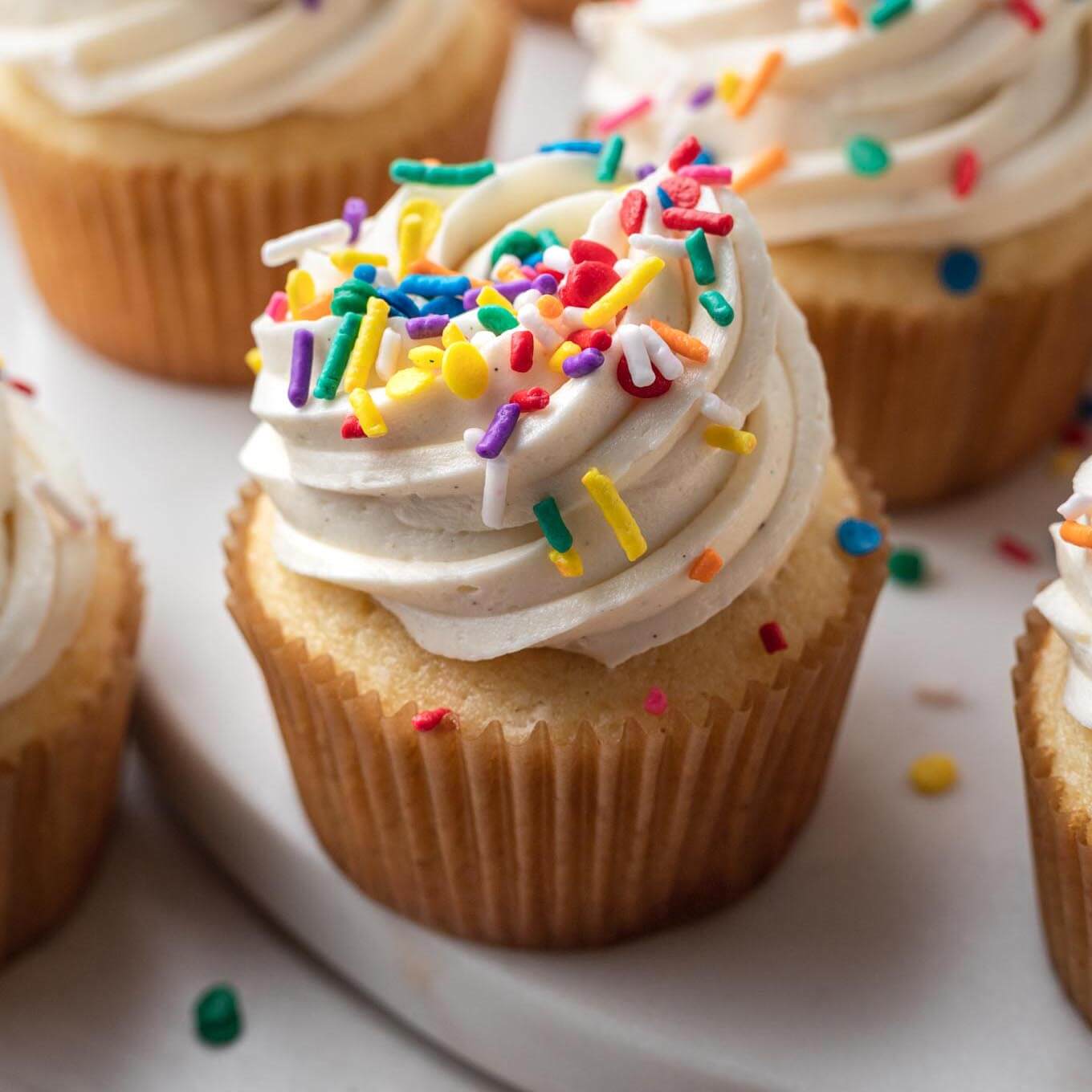 Vanilla Cupcake Recipe - Live Well Bake Often