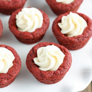 Red Velvet Cookie Cups