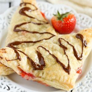 Chocolate Strawberry Nutella Turnovers