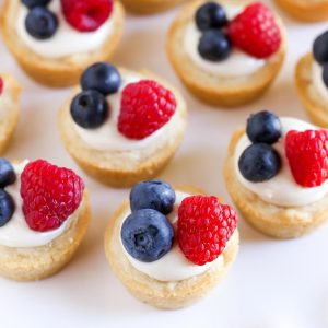 Lemon Berry Cheesecake Sugar Cookie Cups