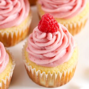 Lemon Cupcakes with Raspberry Buttercream-image