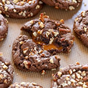 Chocolate Turtle Cookies