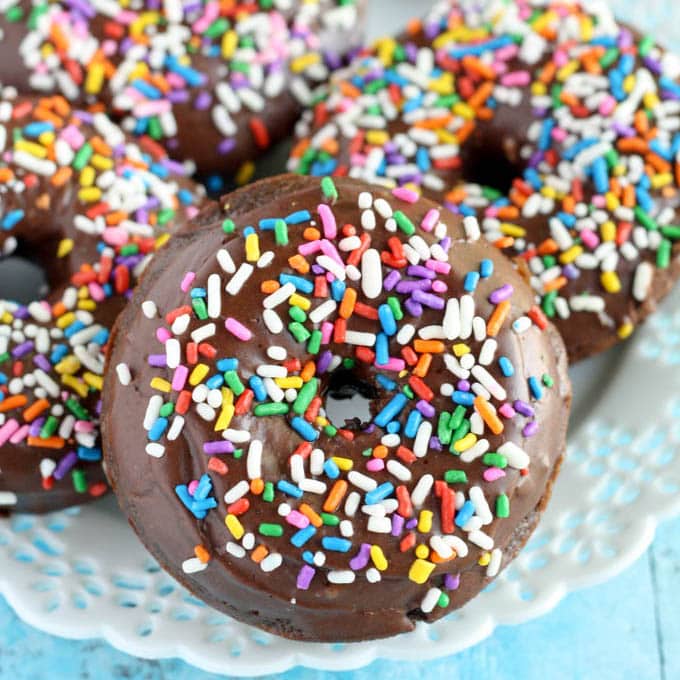 Homemade Baked Chocolate Donuts Frosting Live Well Bake Often