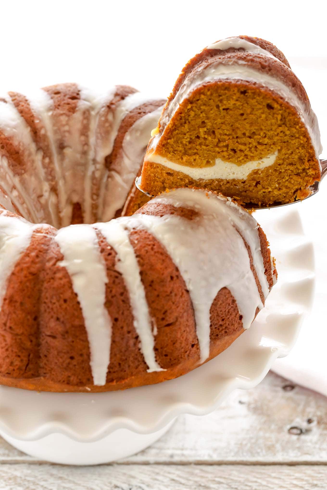 Pumpkin Cream Cheese Bundt Cake Live Well Bake Often