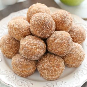 Baked Apple Cider Donut Holes-image