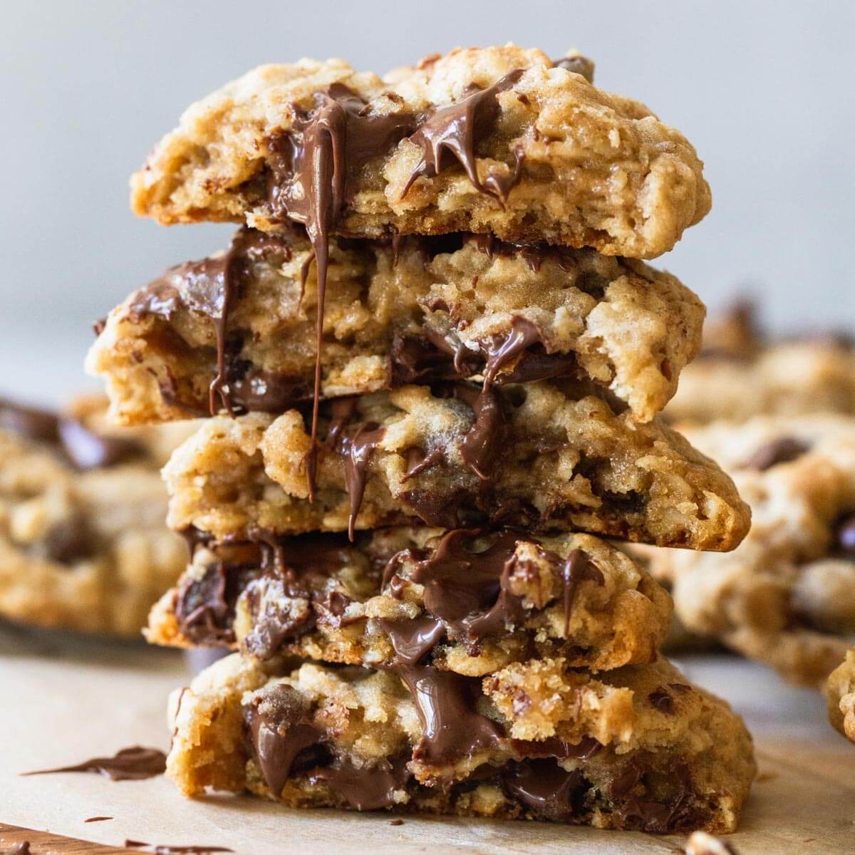 Soft and Chewy Oatmeal Chocolate Chip Cookies - Live Well Bake Often