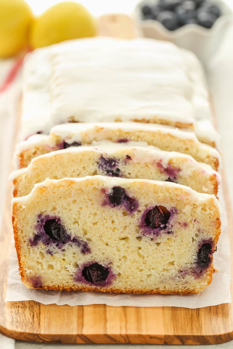 Blueberry Lemon Bread with Lemon Glaze Live Well Bake Often