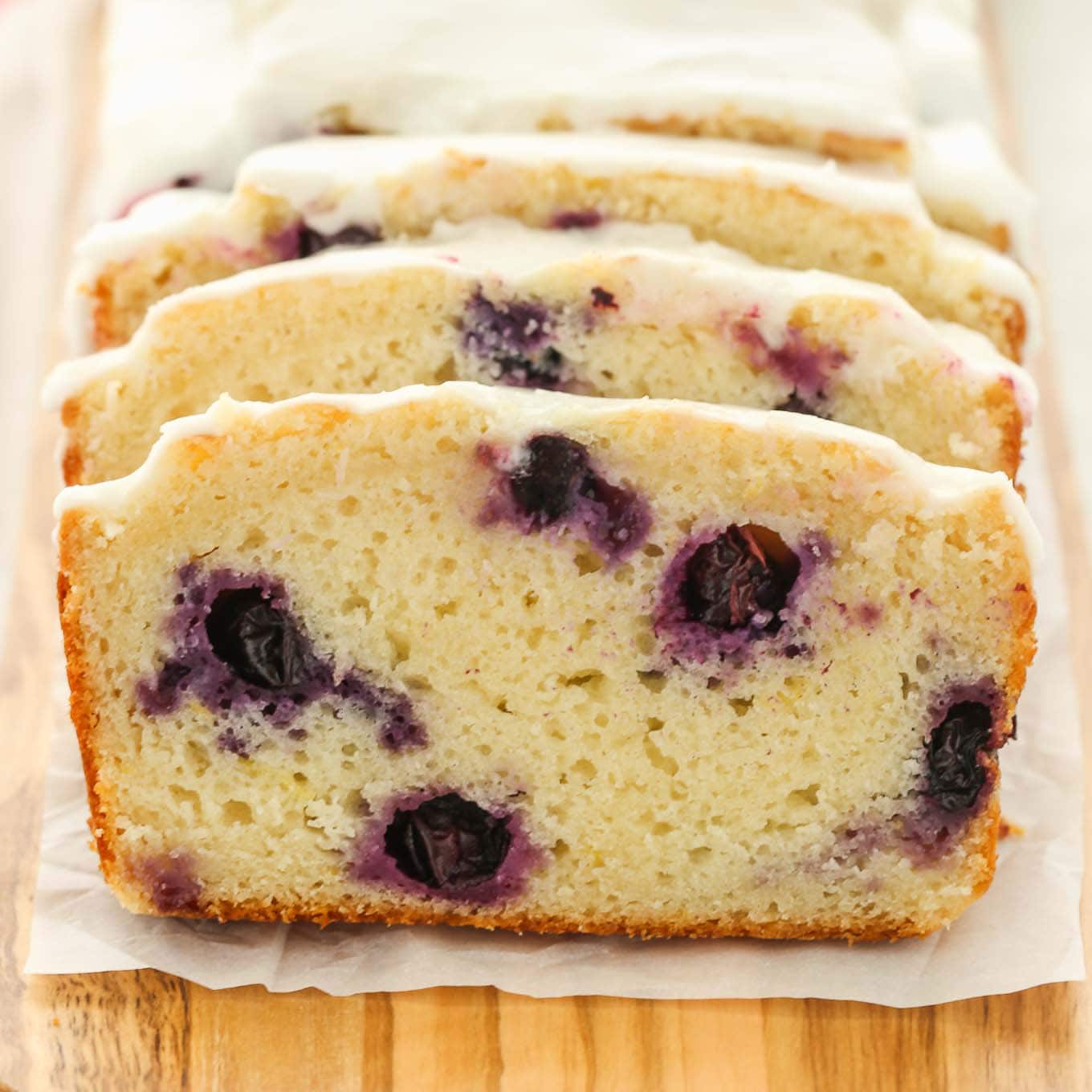 Blueberry Lemon Bread with Lemon Glaze - Live Well Bake Often