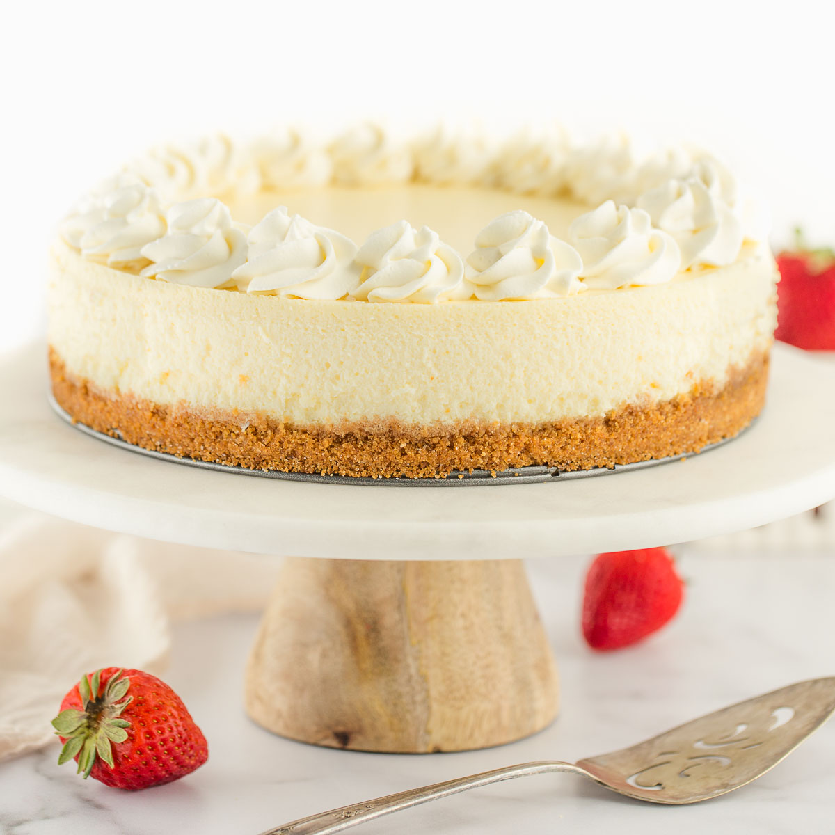 9 Inch Classic Cheesecake Recipe - Homemade In The Kitchen