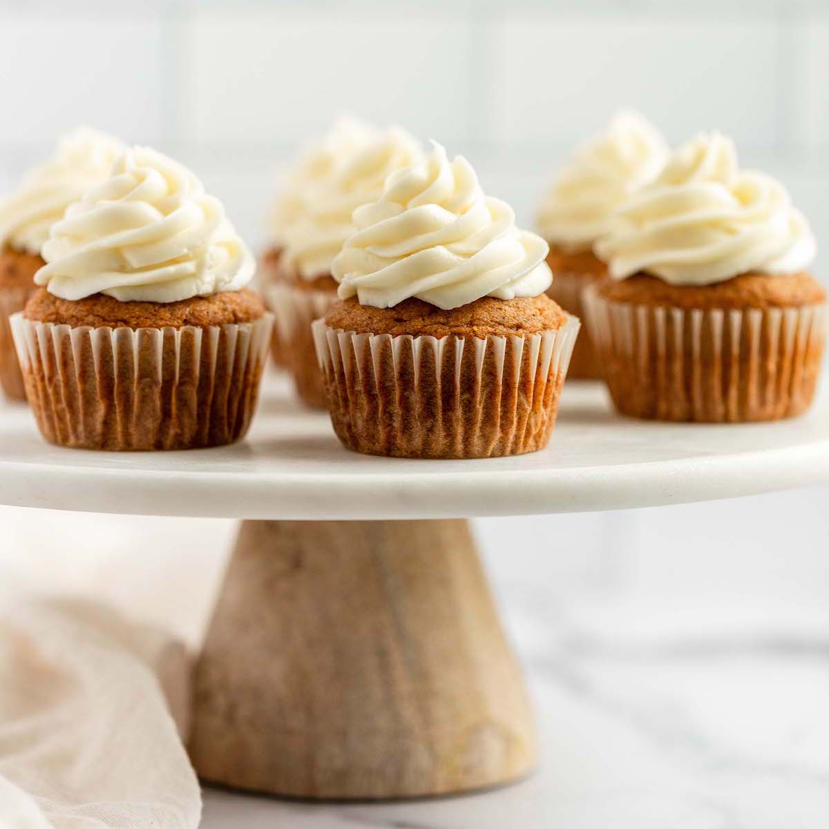 Pumpkin Cupcakes with Cream Cheese Frosting - Brown Eyed Baker