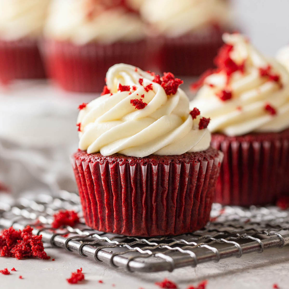 Red Velvet Cupcakes - Live Well Bake Often