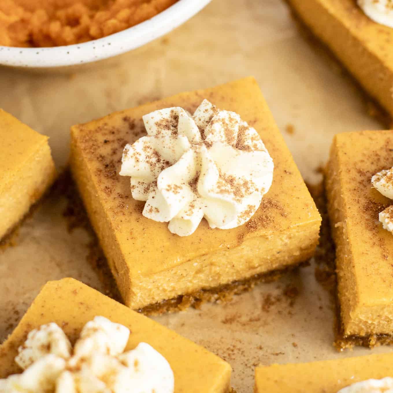 Pumpkin Cheesecake Bars