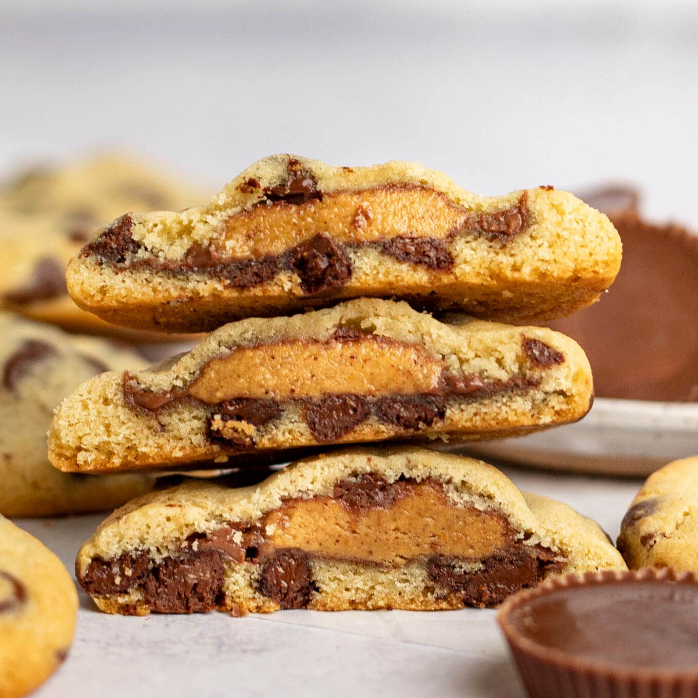 Reese's Stuffed Cookies